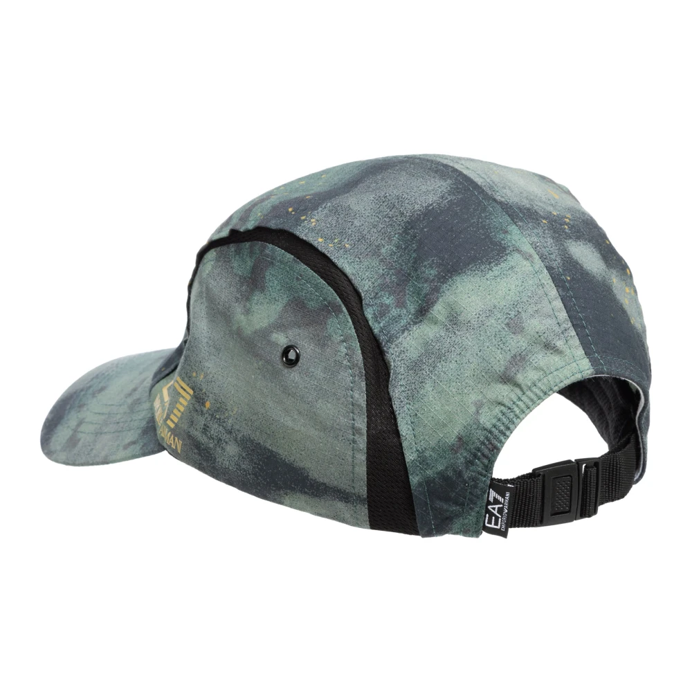 Emporio Armani EA7 Verstelbare Abstract Logo Pet Green Heren