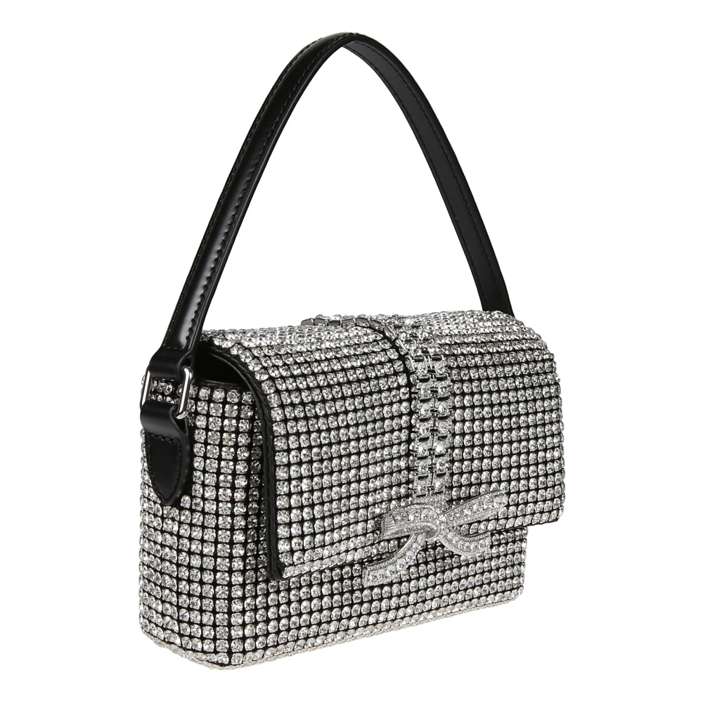 Self Portrait Schitterende Chainmail Mini Tas Gray Dames