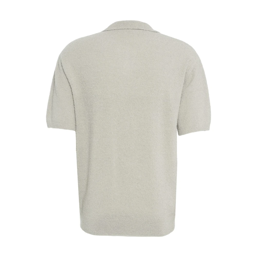 closed Grijze Bouclé Gebreide Poloshirt Gray Heren