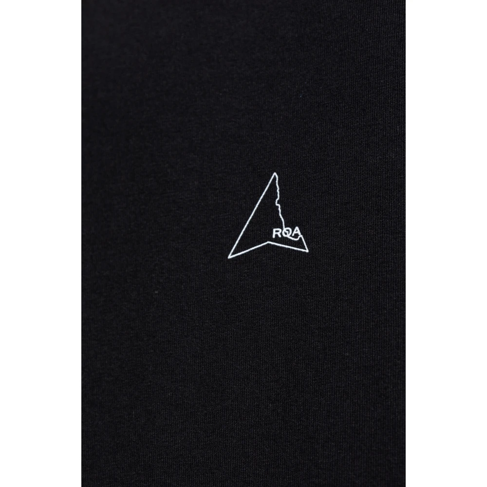 ROA T-shirt met logo Black Heren