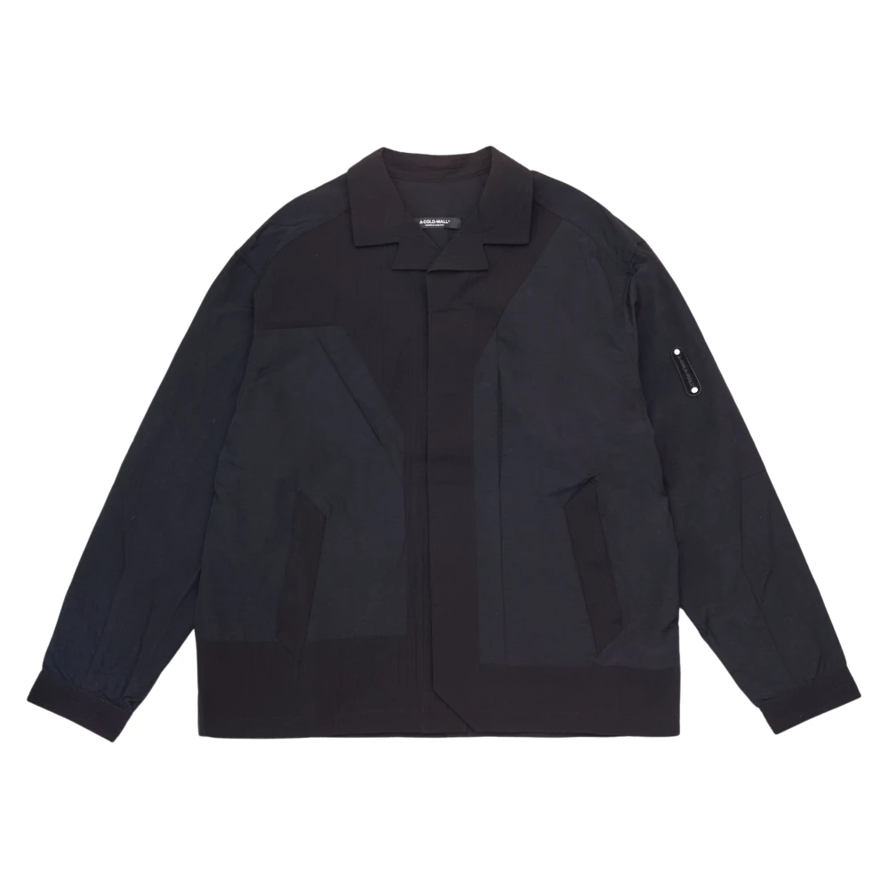 A-Cold-Wall Zwarte Shirt met Dubbele Textuur Black Heren