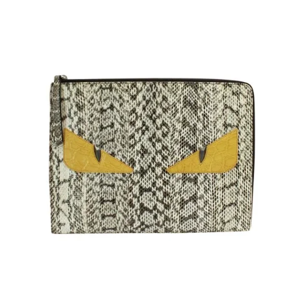 Fendi Vintage Pre-owned Leather clutches Multicolor Dames