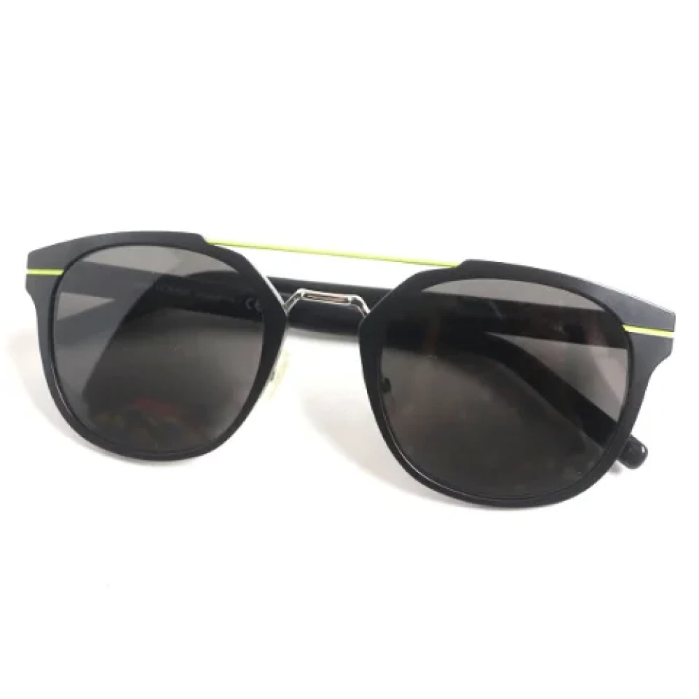 Dior Vintage Pre-owned Metal sunglasses Black Heren