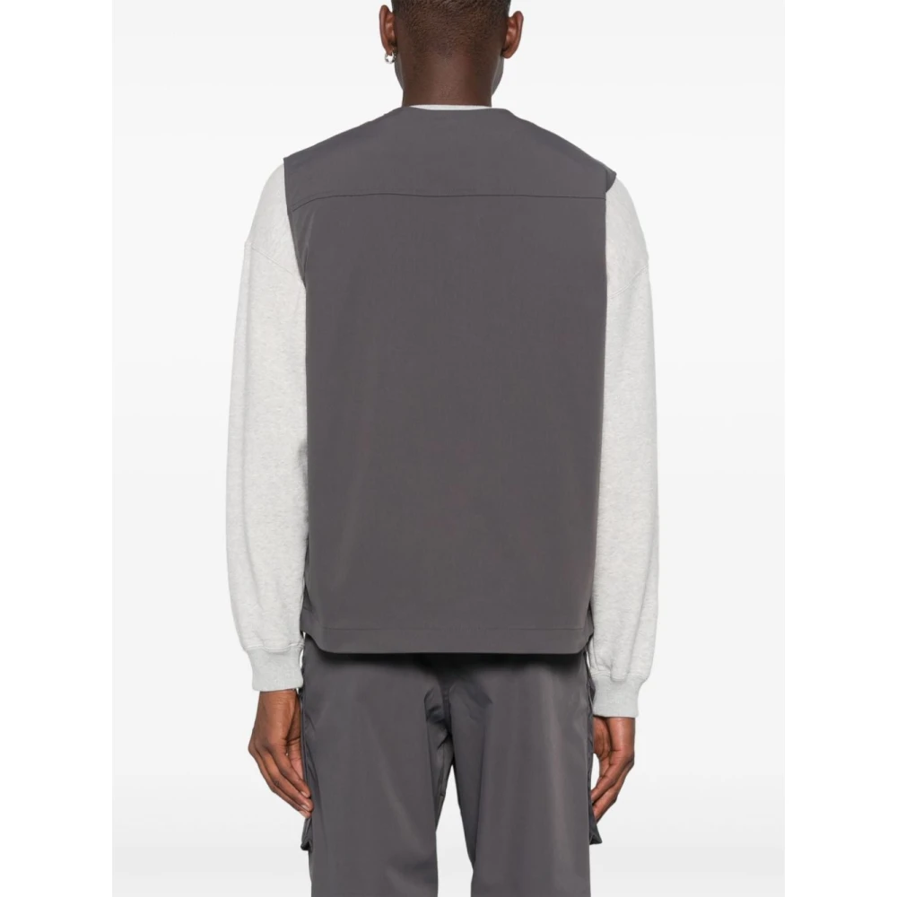 Carhartt WIP Waterafstotend Vest met 3D-zakken Gray Heren
