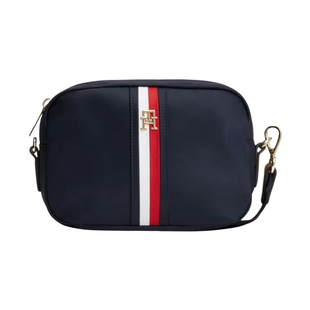 Tommy Hilfiger Damen Dunkelblau Handtasche Popette Camera Bag Aw0aw19023 - Image 2