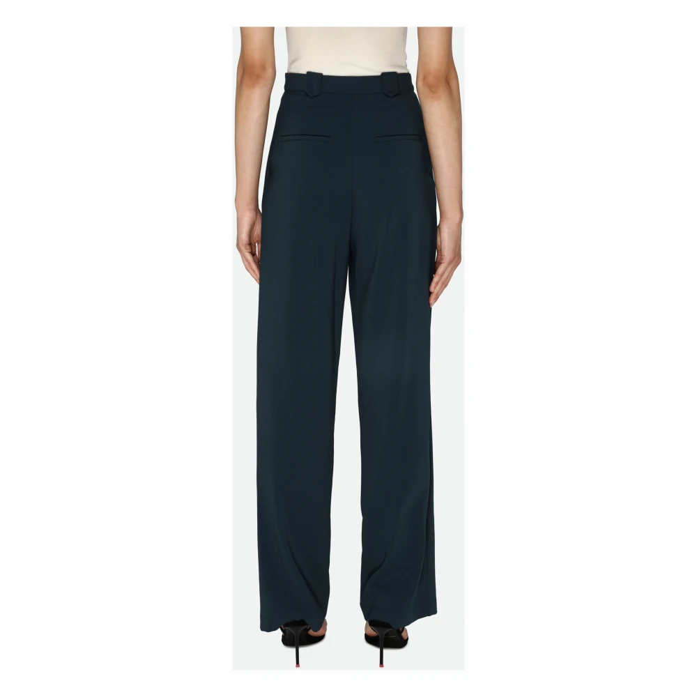 PATRIZIA PEPE Wijde broek in petrolblauw Blue Dames