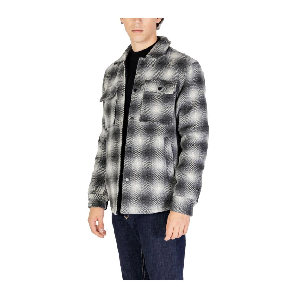 Gianni Lupo Zwarte Wollen Blazerjas Herenjas Gray Heren
