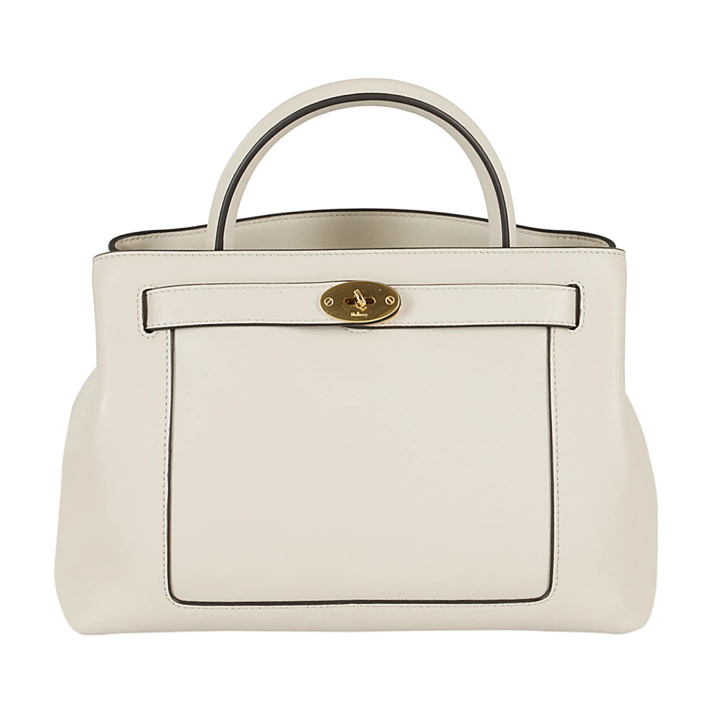 Mulberry Schoudertas van Zijden Kalfsleer Beige Dames