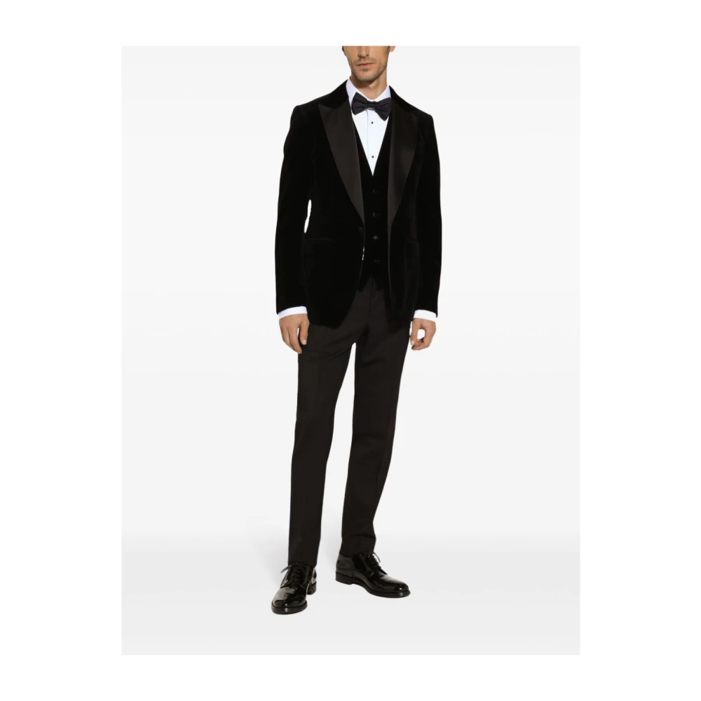 Dolce & Gabbana Zwarte Herenjassen Black Heren