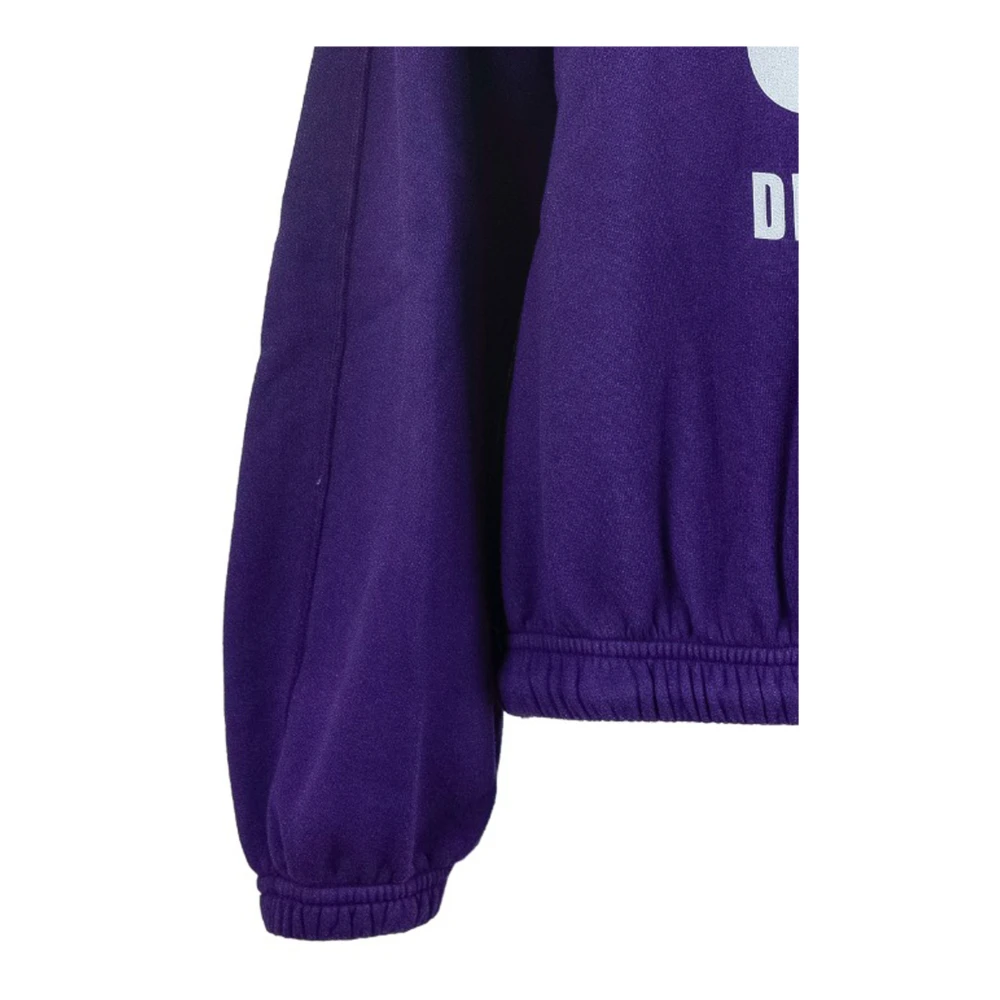 Dsquared2 Dames Pullover Sweatshirt met Merkprint Purple Dames