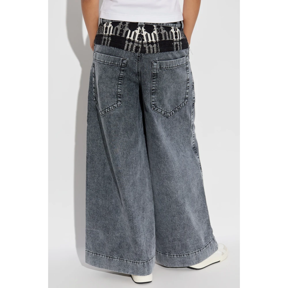 Palm Angels Flared jeans Gray Dames