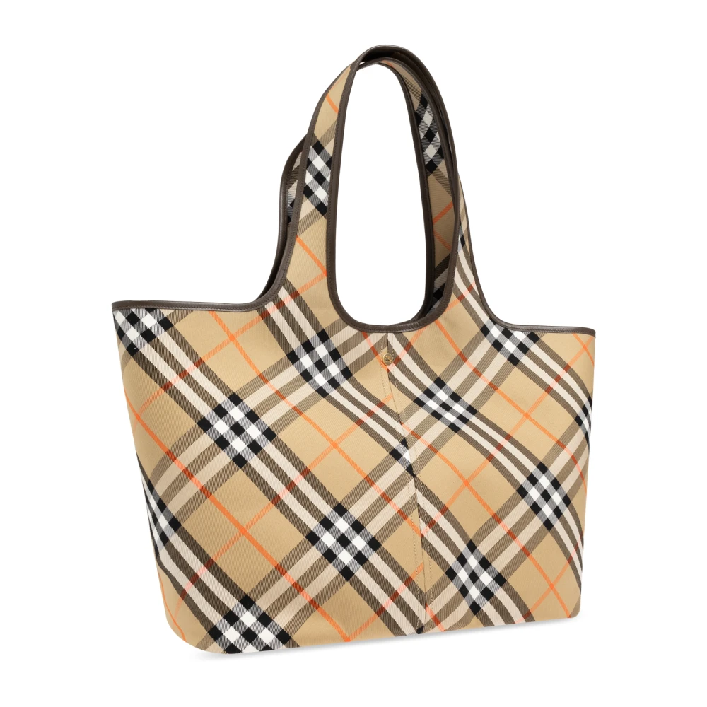 Burberry Katoenen tote tas Beige Dames