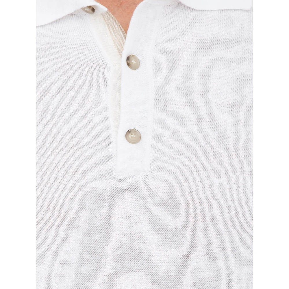 PESERICO Klassieke Polo Shirt White Heren