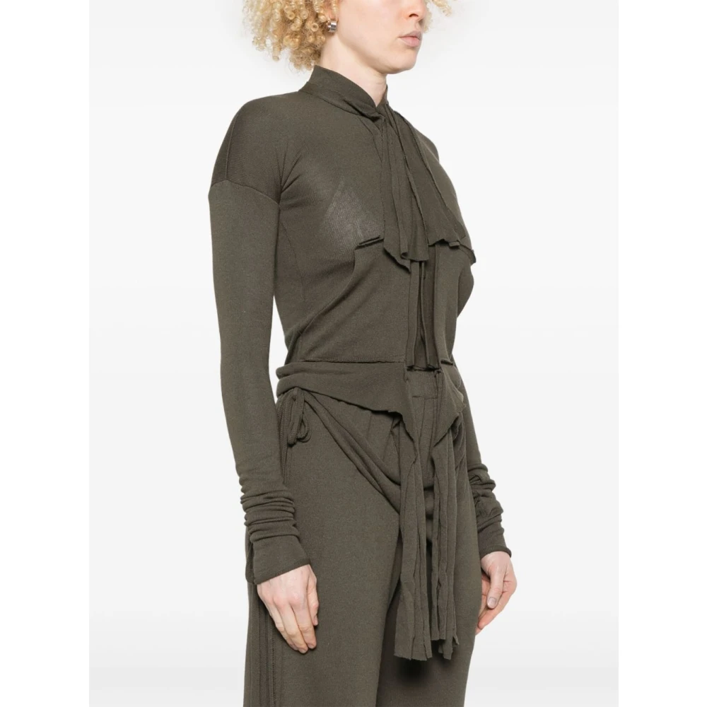 Ottolinger Groene Trui met Knoopsluiting Green Dames