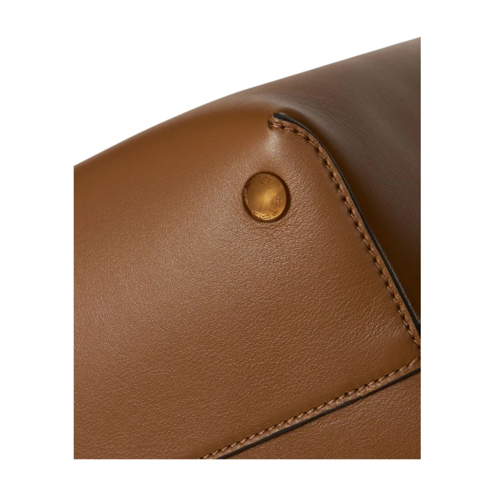 ETRO Bruine leren boodschappentas met Pegasus Brown Dames