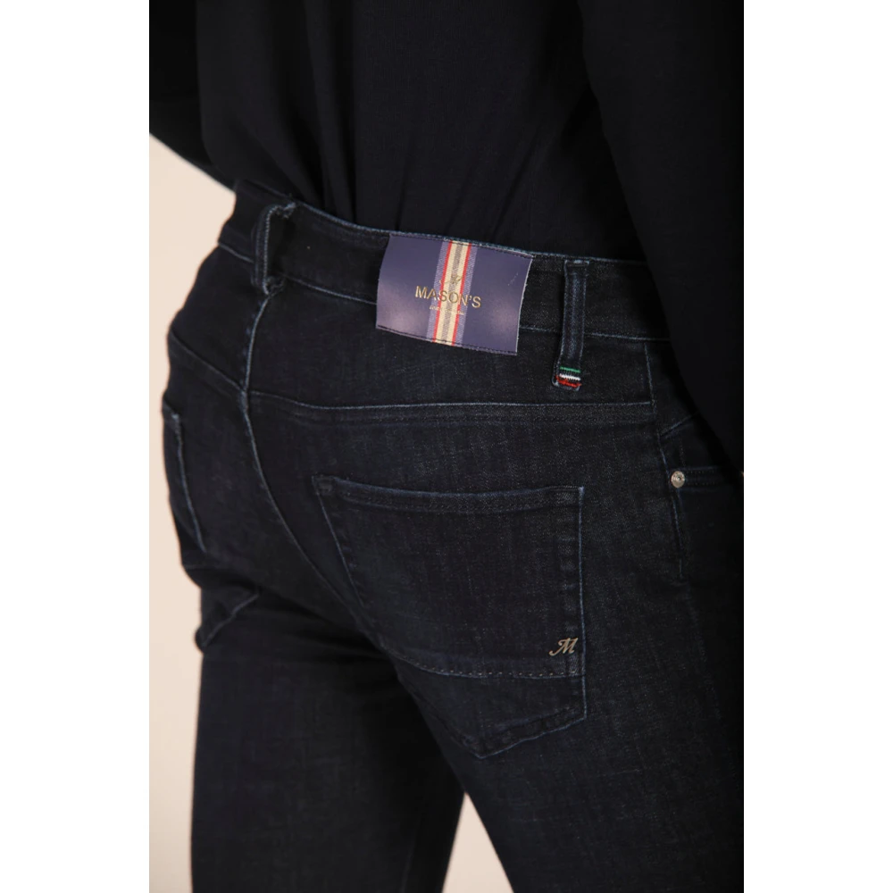 Mason's Slim-fit Denim Broek voor Mannen Blue Heren