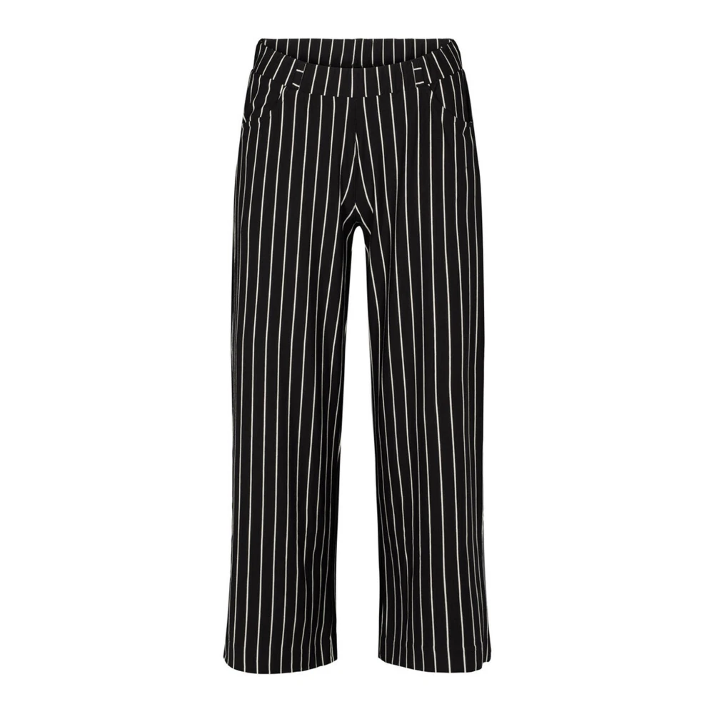 LauRie Cropped Trousers Black Dames