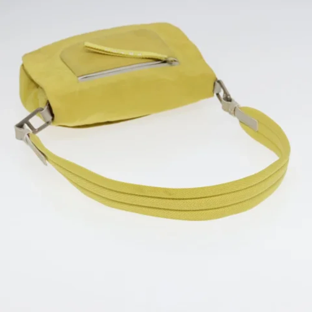 Prada Vintage Pre-owned Fabric prada-bags Yellow Dames