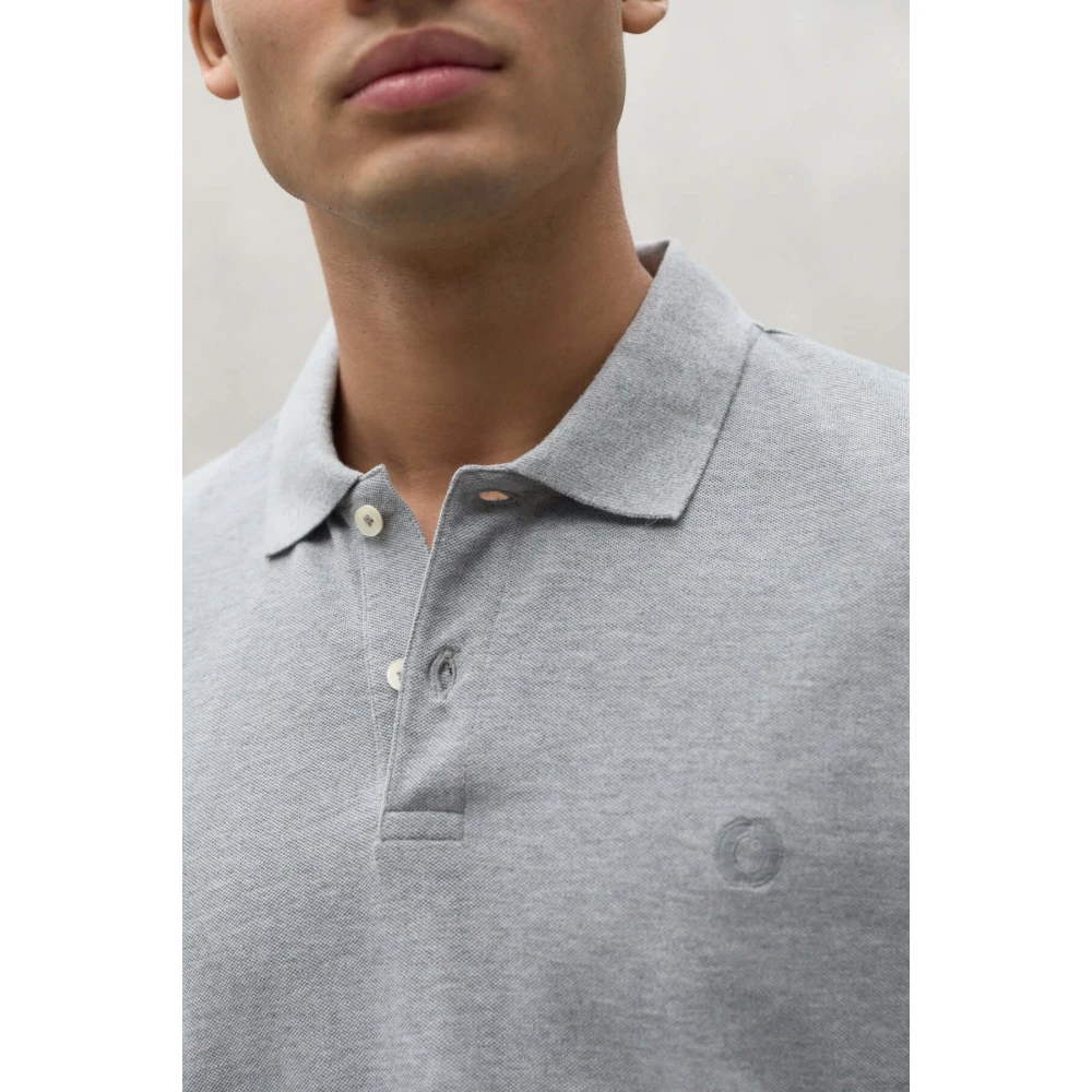 Ecoalf Polo Shirts Gray Heren