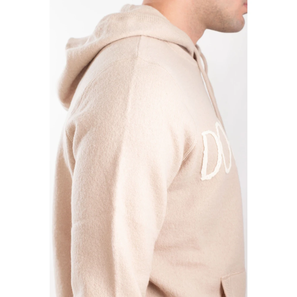 MC2 Saint Barth Hoodie met borduursel Beige Heren