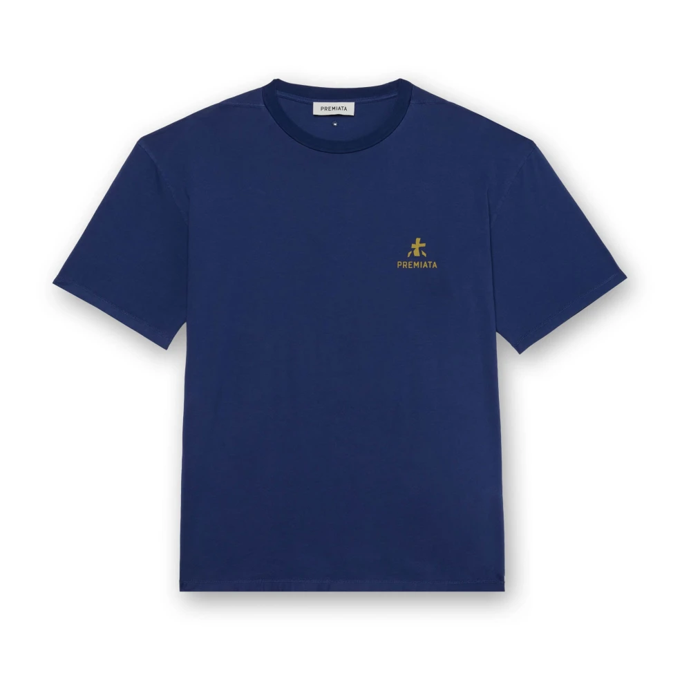 Premiata Men's Blue T-Shirts, L, Oversized T-Shirt