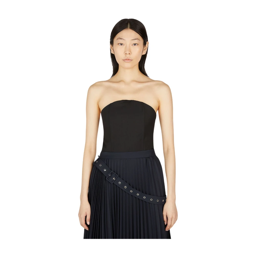 Rokh, Femme, Tops, Noir, Taille: 38 FR Hauts