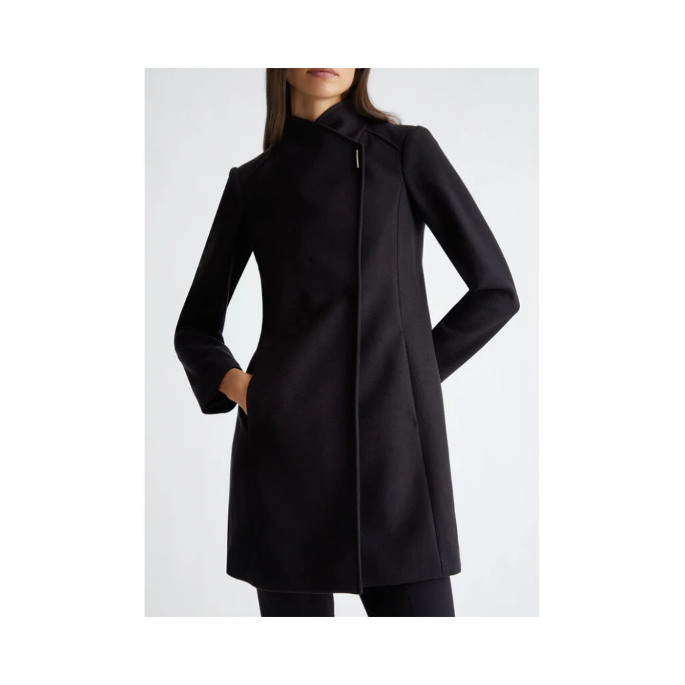 Liu Jo Wollen blend double-breasted jas Black Dames