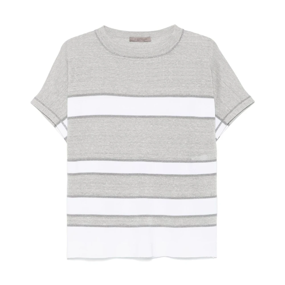 D.Exterior Wit & Grijs T-shirt en Polo Gray Dames