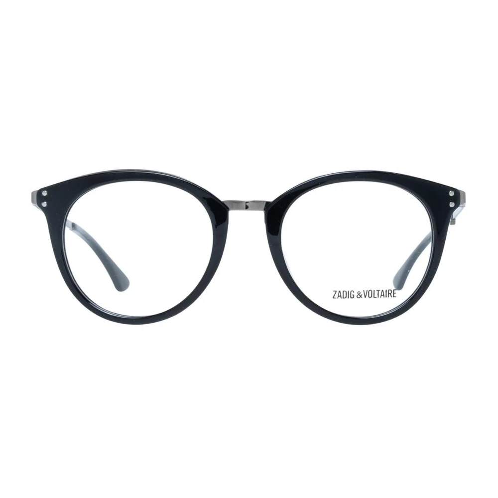 Zadig & Voltaire Zwarte Metalen & Kunststof Optische Monturen Black Unisex