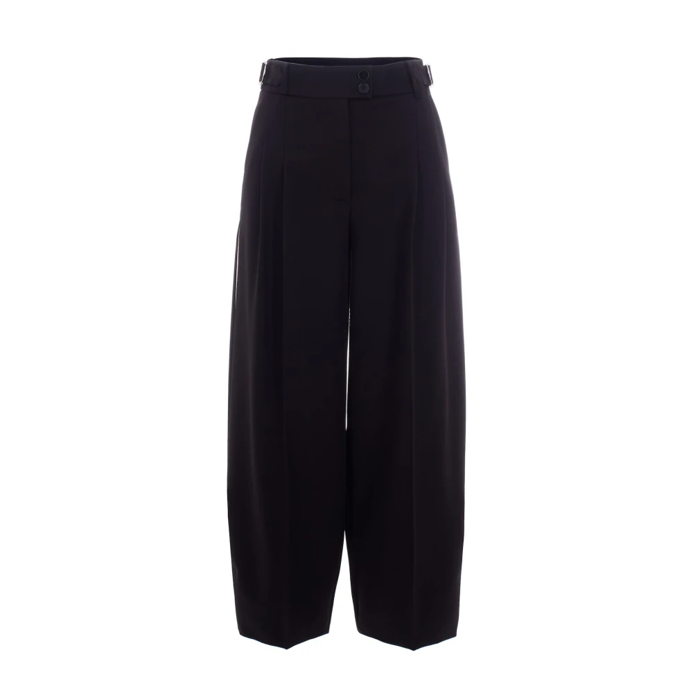 Patrizia Pepe Mujer Negro - Pantalones Anchos - Trousers - M