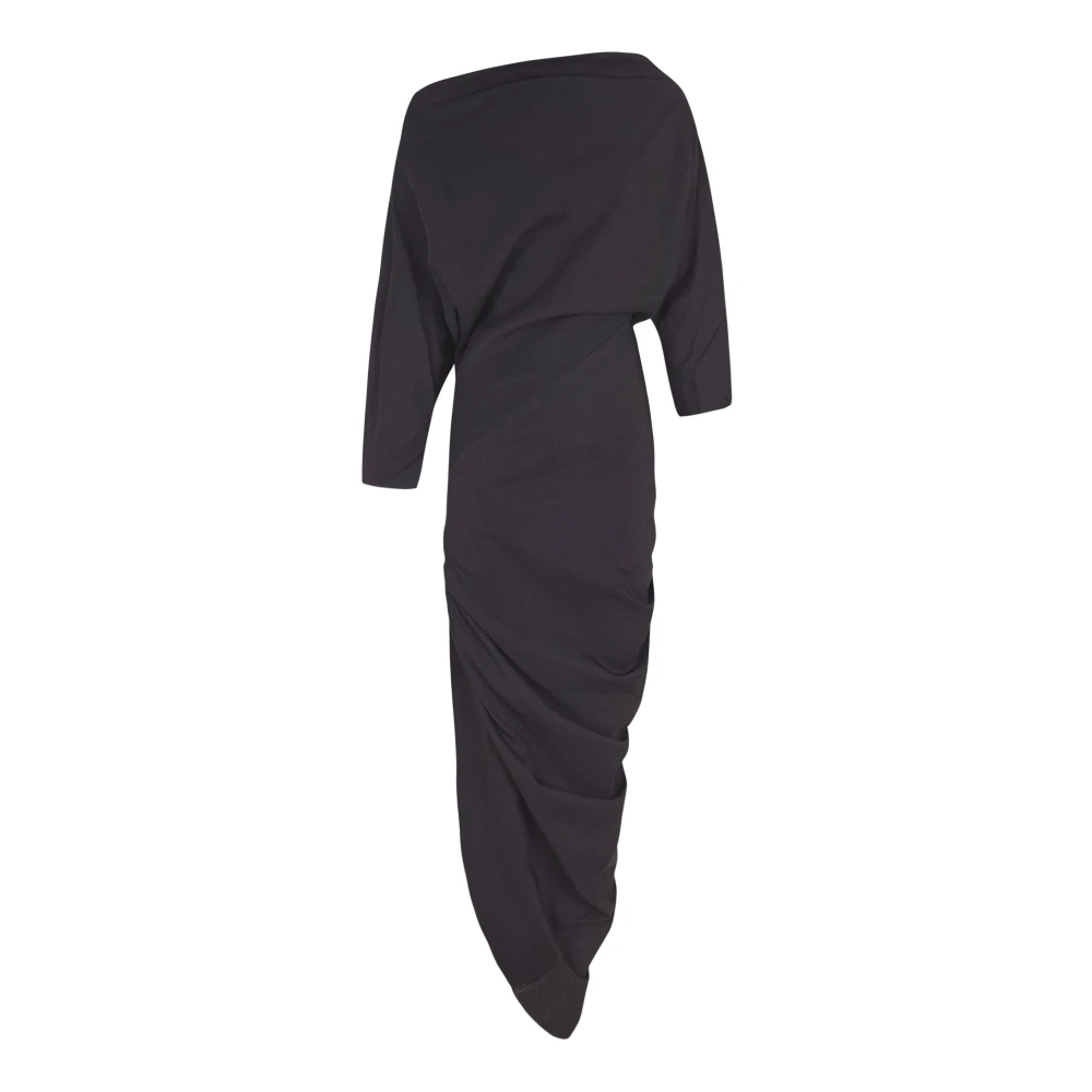 Cortana Asymmetrische Hennep Jurk Black Dames
