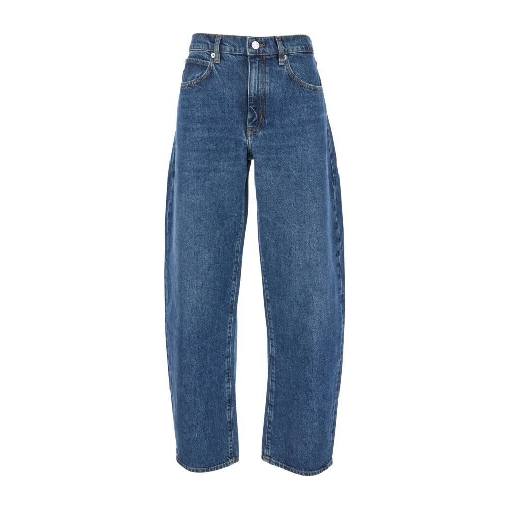 Frame Blauwe Denim Lage Taille Riemlus Jeans Blue Dames