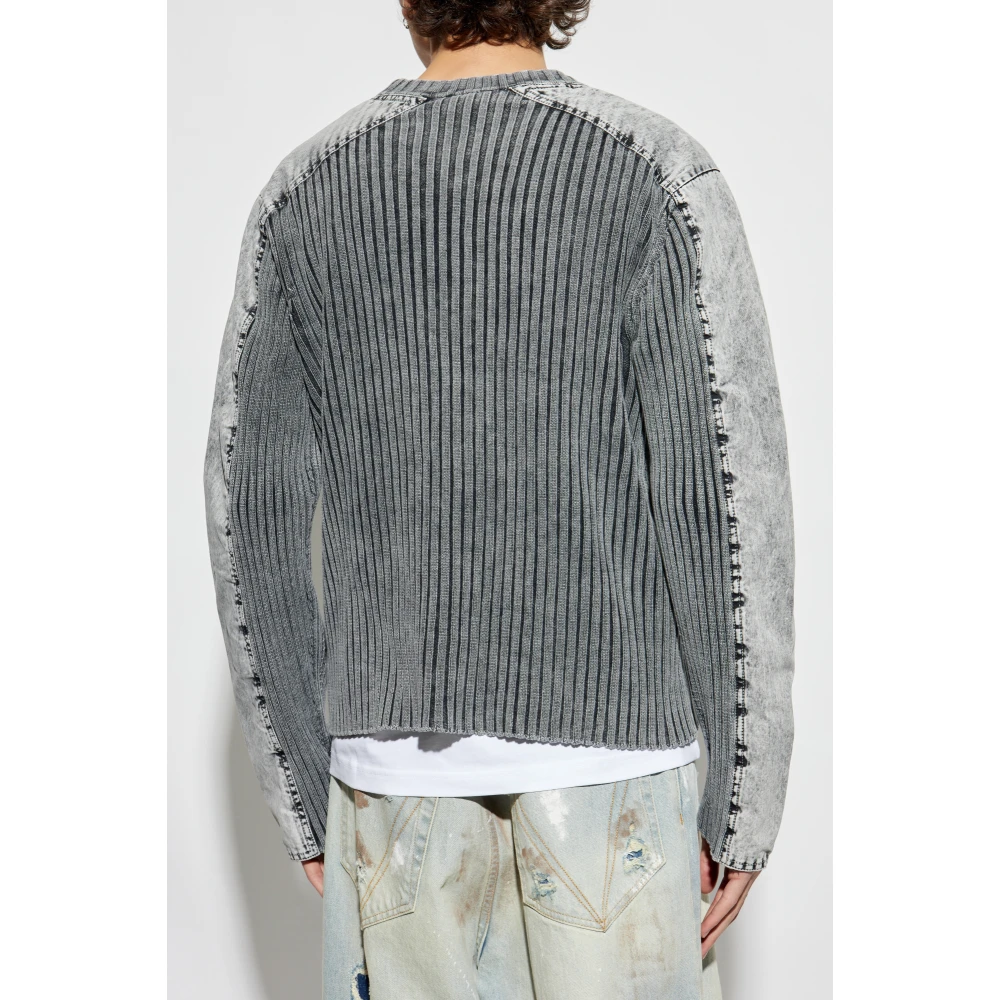 Diesel Cardigan K-Matty Gray Heren