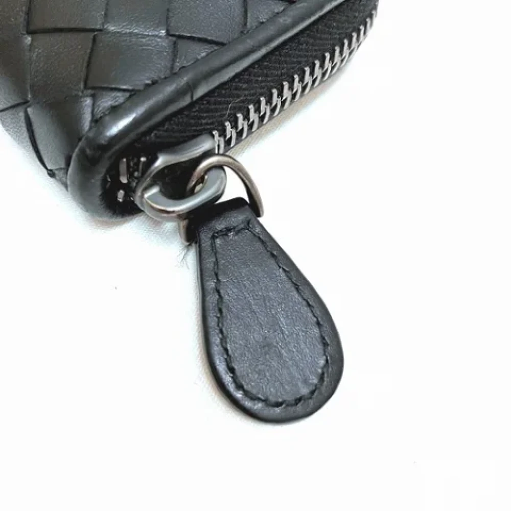 Bottega Veneta Vintage Pre-owned Leather wallets Black Dames