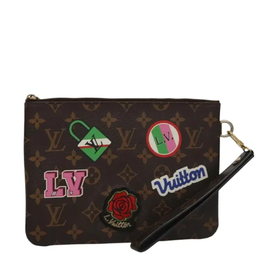 Louis Vuitton Vintage Pre-owned Canvas pouches Brown Dames