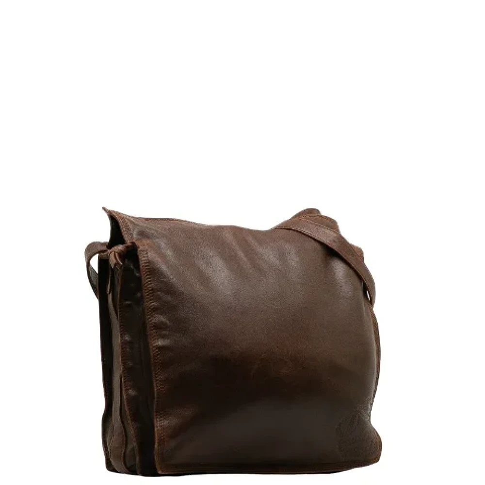 Loewe Pre-owned Leather shoulder-bags Brown Dames