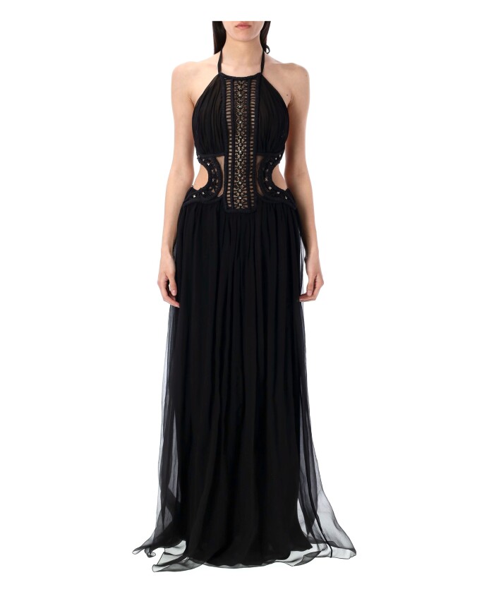 black-embroidered-tulle-halter-dress