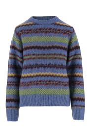 Geometryczny Sweter z Wełny