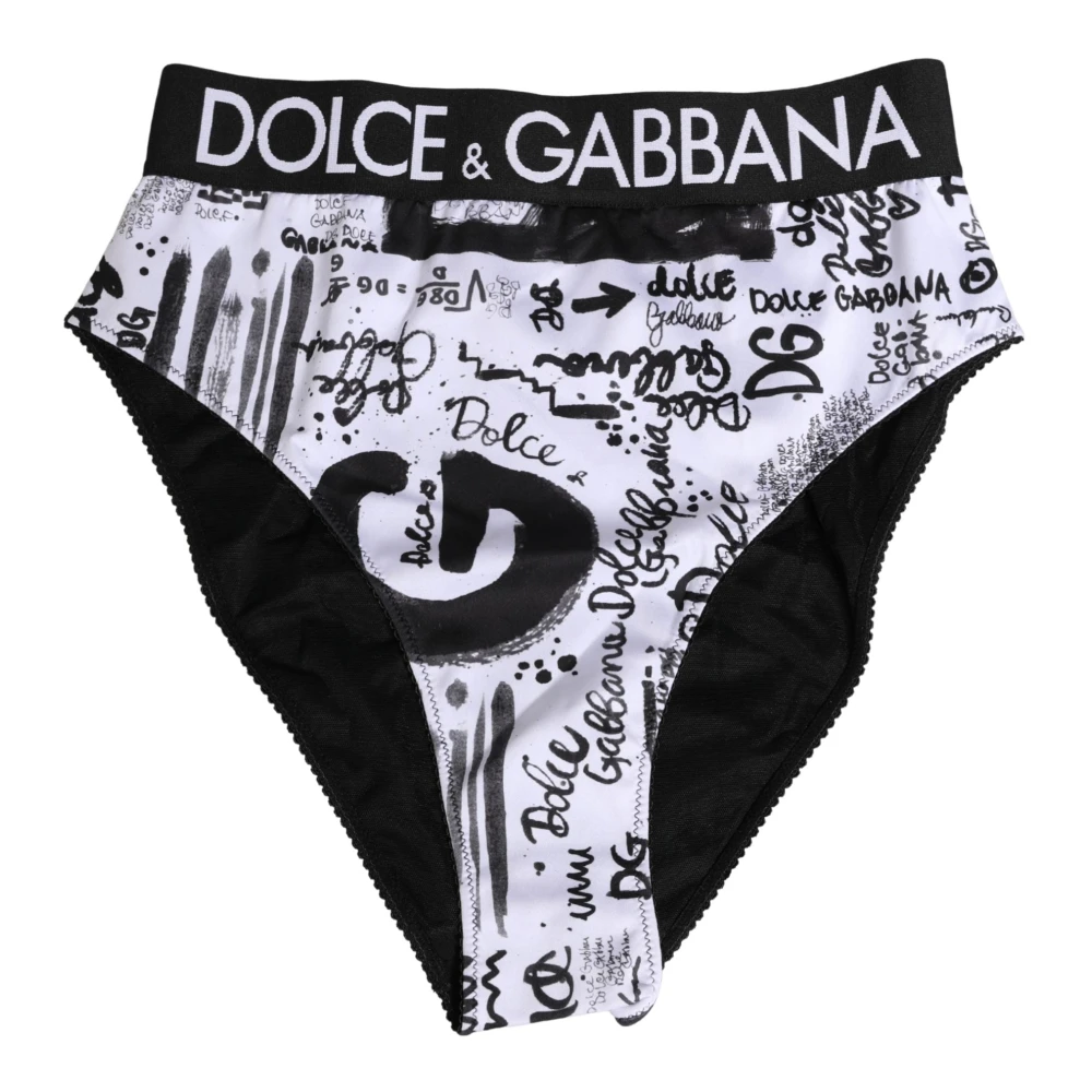 Dolce & Gabbana Women's Black Underpants, L, High Brief Underwear