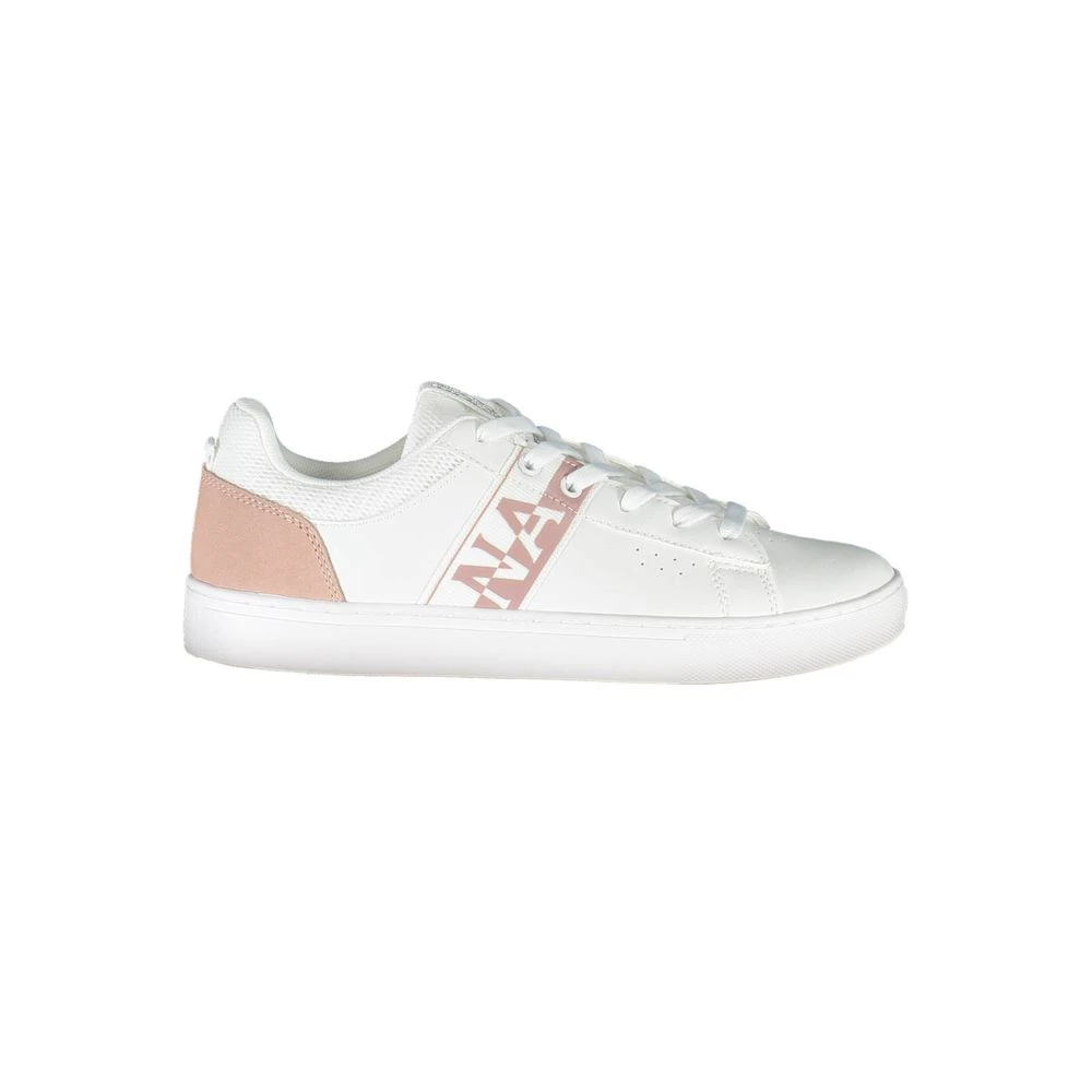 Napapijri Women's White Sneakers, 8 Uk, Leather Sneaker
