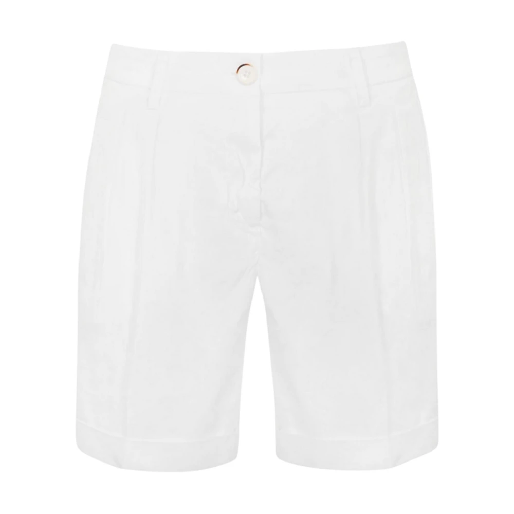 Re-Hash Women's White Bermuda Shorts - Casual Shorts - W28 - Shorts