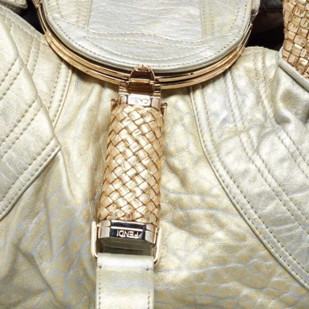 Fendi Vintage Pre-owned Leather handbags Yellow Dames