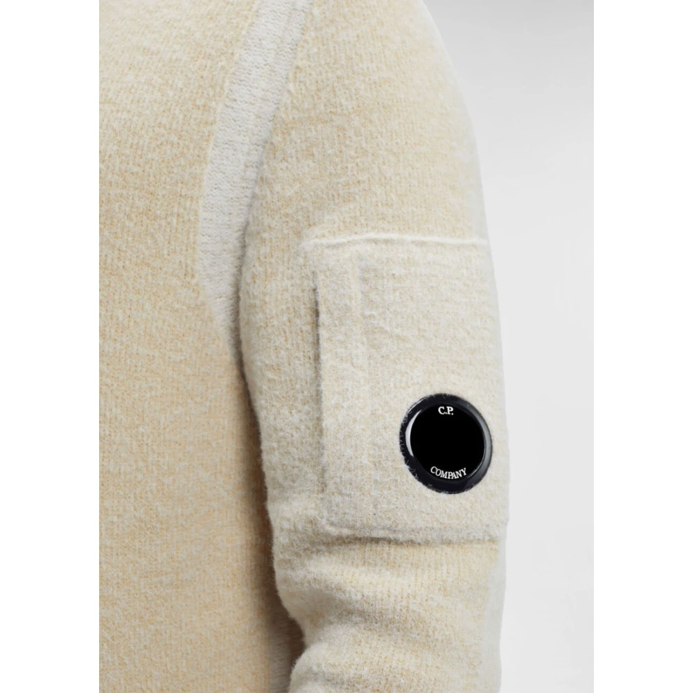C.P. Company Warme Fleece Roll Neck Sweater Beige Heren