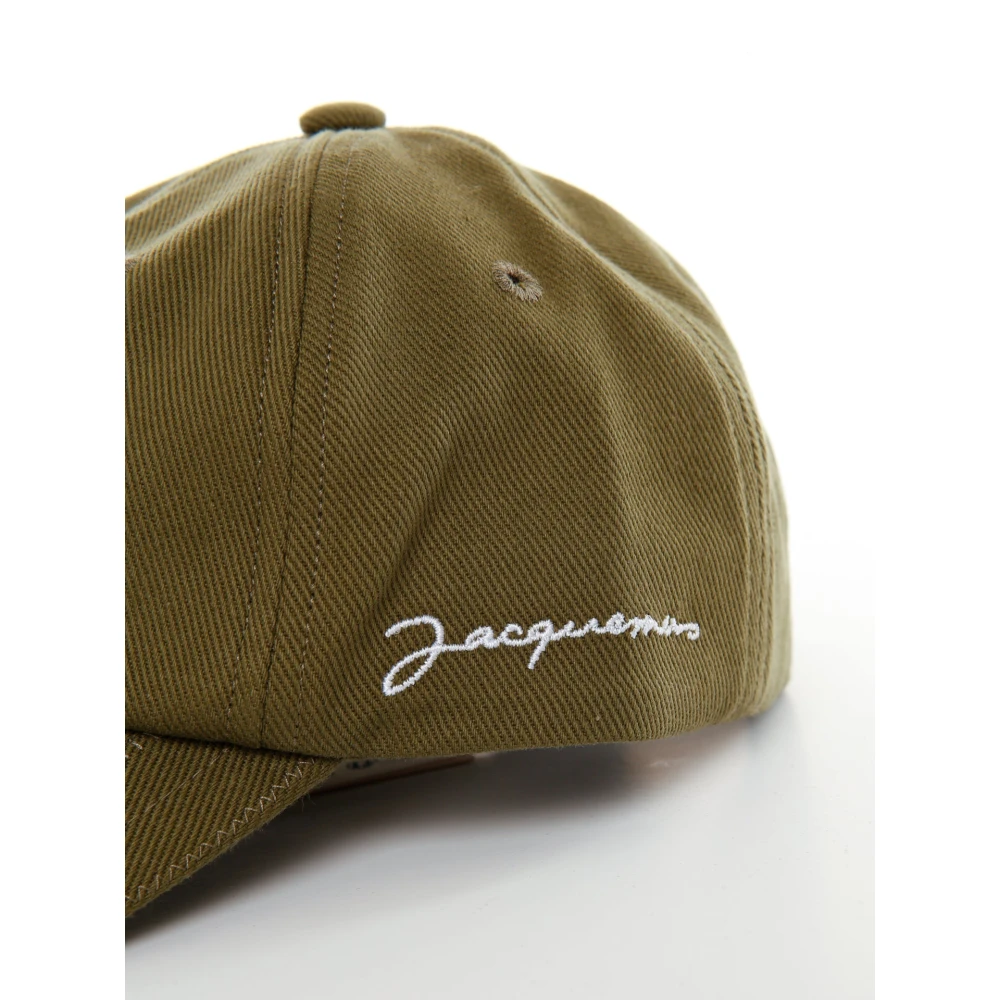 Jacquemus Six-Panel Cap met Verstelbare Achterkant Green Heren
