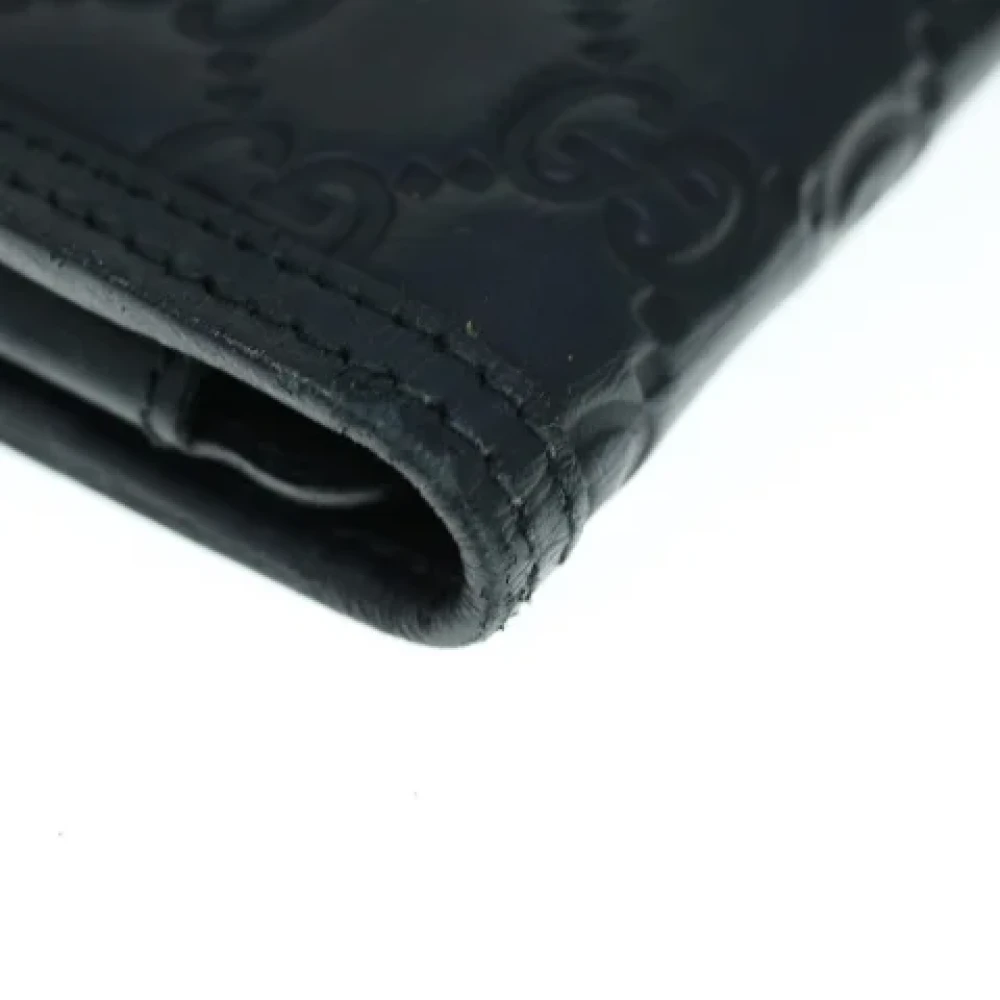 Gucci Vintage Pre-owned Canvas wallets Black Dames