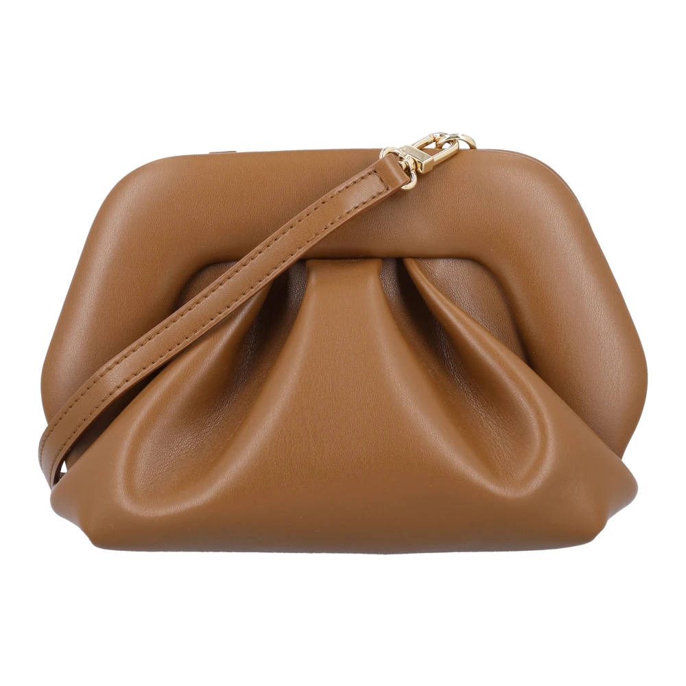 THEMOIRè Karamel Vegan Stof Clutch Handtas Brown Dames