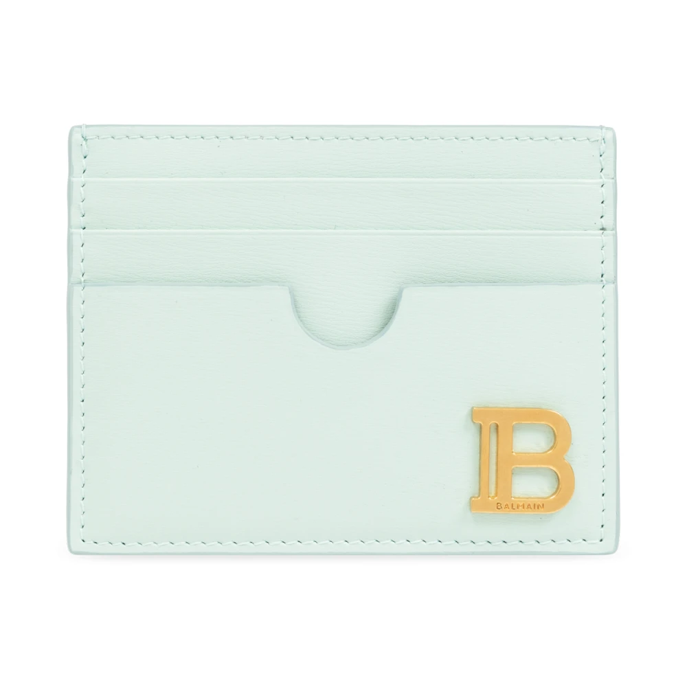 Balmain Kalfsleren B-Buzz kaarthouder Blue Dames