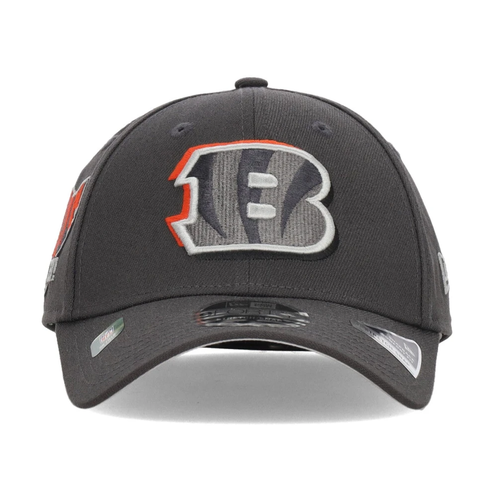 new era NFL Draft Curvy Visor Hat Bengals Gray Heren