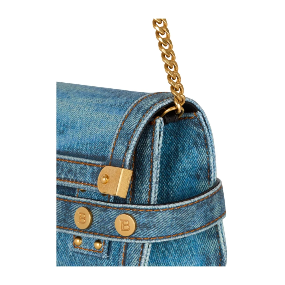 Balmain Blauwe Stijlvolle Tassen Collectie Blue Dames