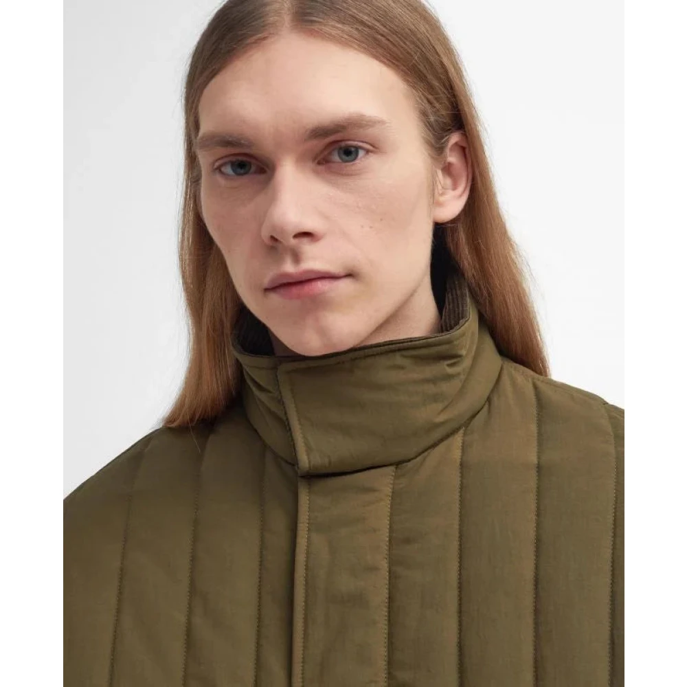 Barbour Field Quilted Jacket Light Sage Green Heren